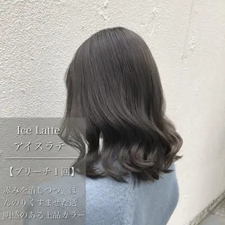 セミロング カラー 🎀透明感カラー🎀 mikaのヘアスタイル