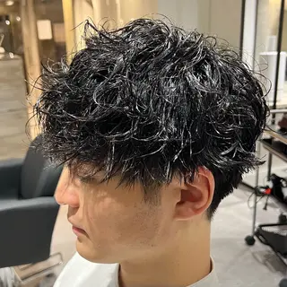 ショート パーマ メンズ 【パーマ満足度No. 1🥇】宮脇 大樹のヘアスタイル