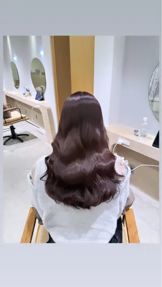 カラー ulu名古屋栄所属・落合しほ/韓国ヘア/ 髪質改善/縮毛矯正のヘアスタイル