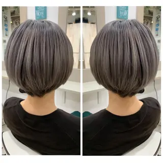 ショート カラー 京都大人女性ショート 徒歩1分/秋山のヘアスタイル