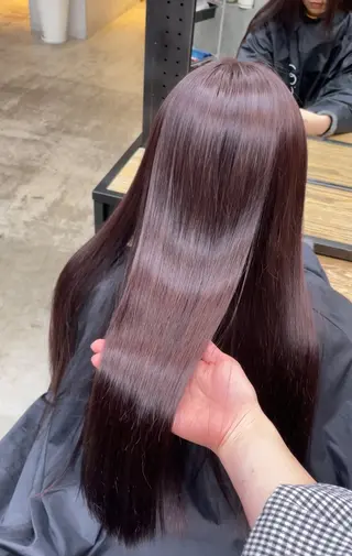 ロング カラー パーマ ブリーチ矯正/ ブリーチ特化mikaのヘアスタイル