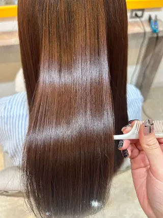 セミロング hair salon　PAcuTA.所属・透明感カラー🫧/ 縮毛矯正✨/RENAのヘアスタイル