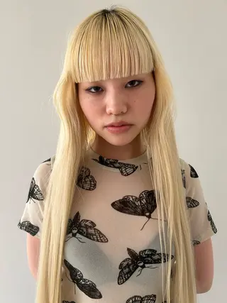 ロング カラー ケアパーマ/ケアブリ ーチdaisukeのヘアスタイル