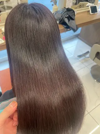 セミロング カラー 福島成美/髪質改善 縮毛矯正/カラーのヘアスタイル