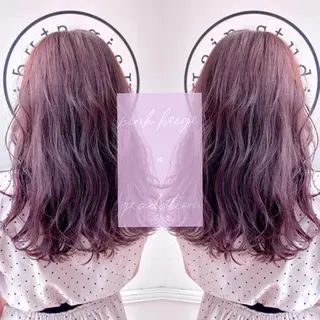 セミロング カラー 川越 輝梨奈のヘアスタイル