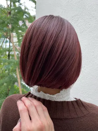 ミディアム パーマ/縮毛矯正 揚村武斗のヘアスタイル