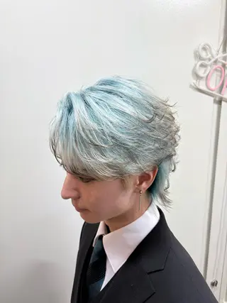 ショート カラー メンズ 韓国風メンズ/毛流れ ヘアなら須田龍世のヘアスタイル