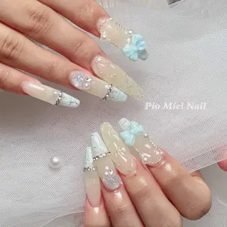 ネイル HANA 長さだしのネイルデザイン