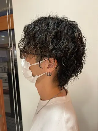 ショート パーマ メンズ レイフィールド滝ノ水店所属・RayField かおるのヘアスタイル