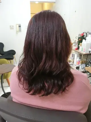 カラー パーマ ma cherie naoのヘアスタイル
