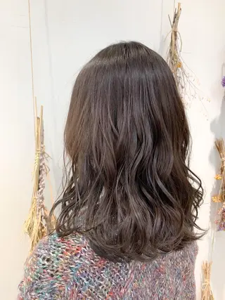 セミロング パーマ 縮毛矯正/髪質改善 /韓国風　山川春輝のヘアスタイル