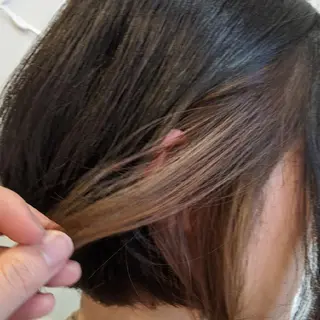 ミディアム 髪質改善＆白髪ぼかし カラー♡店長みやけ♡のヘアスタイル