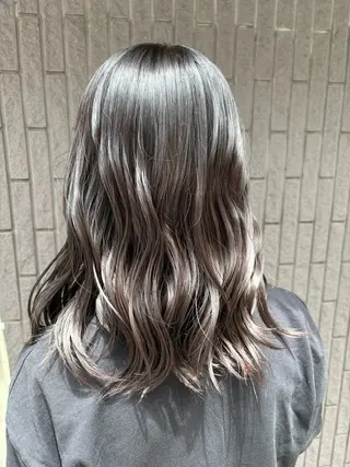 セミロング ゆうこ🍀髪質改善/ ストレート/艶カラーのヘアスタイル