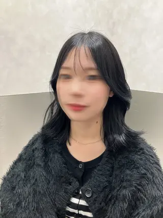 ミディアム カラー GO TODAY SHAIRE SALON原宿vita店舗所属・💖ブリーチなし透明 感💖ASAHIのヘアスタイル