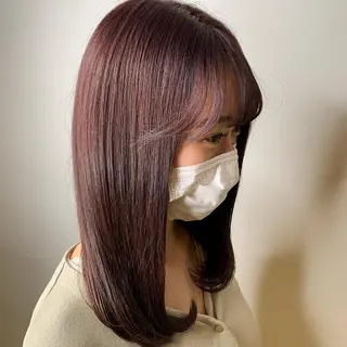 セミロング カラー 【ロングウルフカット 姫カット】伊藤裕哉のヘアスタイル