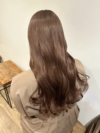ロング カラー ヘアアレンジ Himawari♡ 柔らかいカラーのヘアスタイル