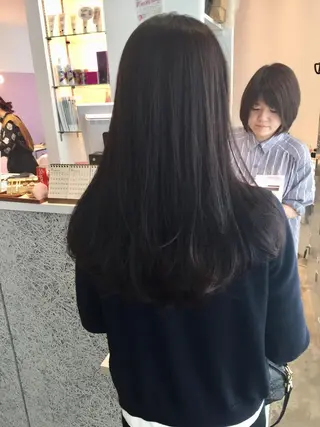 セミロング 所渉/韓国レイヤー /ウルフカットのヘアスタイル