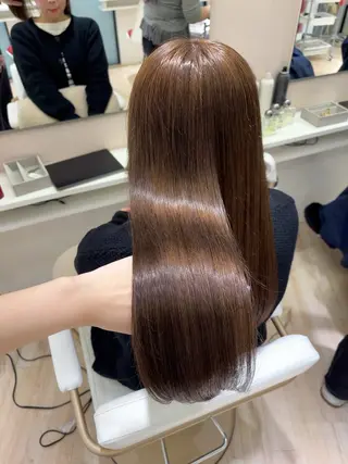 ロング カラー ParveMix 岡本えりかのヘアスタイル