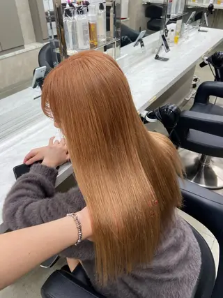 ロング カラー ヘアアレンジ flammeum所属・ハイトーン/ボブ /misakiのヘアスタイル