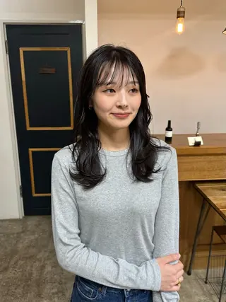 セミロング NAGISA 🎀透明感カラー🎀のヘアスタイル