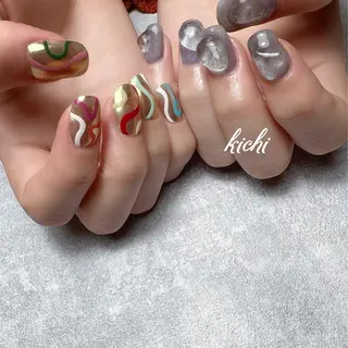 ネイル kichi･:* みじゅのネイルデザイン