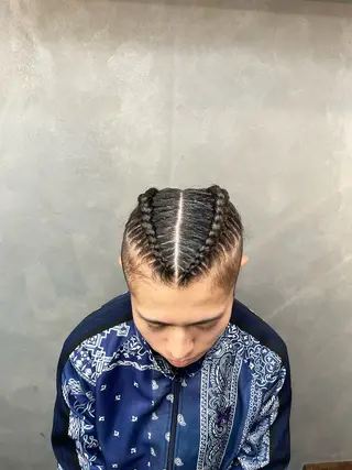 ヘアアレンジ メンズ TNB TOKYO所属・エクステ/コーンロウ KURUMI⛓️🔥のヘアスタイル