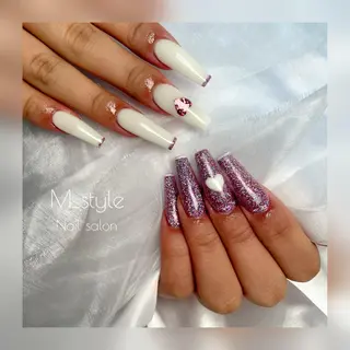 ロング ネイル 下妻市ﾈｲﾙｻﾛﾝ M_styleのネイルデザイン