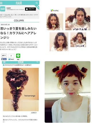 ミディアム セミロング ヘアアレンジ _WHITE高槻所属・_WHITE高槻店 yusukeのヘアスタイル