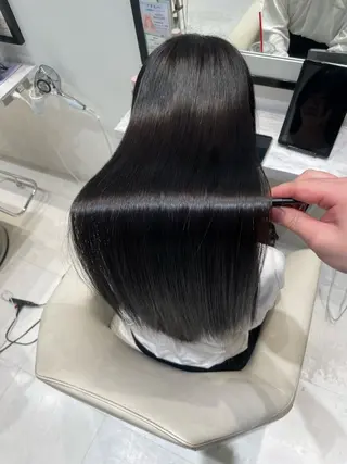 ロング パーマ k-twoたき✨艶感 カラー/美髪矯正のヘアスタイル