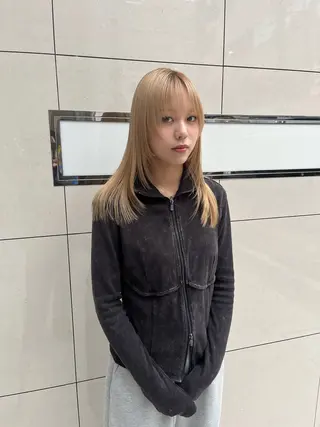 セミロング つぼみ/パーマ ／レイヤー／ボブのヘアスタイル