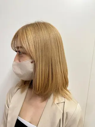 ミディアム 堀江 /木下椋麻のヘアスタイル