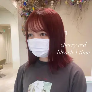 セミロング カラー ブリーチなしWカラー 🎀韓国ヘア/amiのヘアスタイル