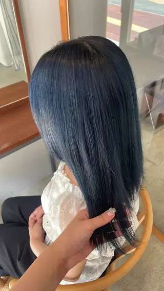 セミロング カラー nagano saraのヘアスタイル