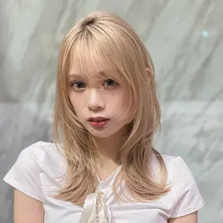 ミディアム カラー ✨ハッシュカット✨ ユウキ✨のヘアスタイル