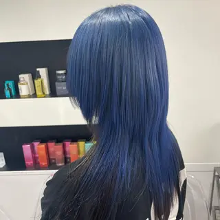 セミロング カラー パーマ ヘアアレンジ メンズ キッズ ネイル マツエク・マツパ アイブロウ mona/ ストレートスタイル✨のヘアスタイル