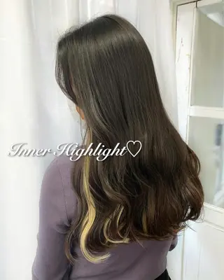 セミロング 韓国ヘア🤍髪質改善 🇰🇷AKANEのヘアスタイル