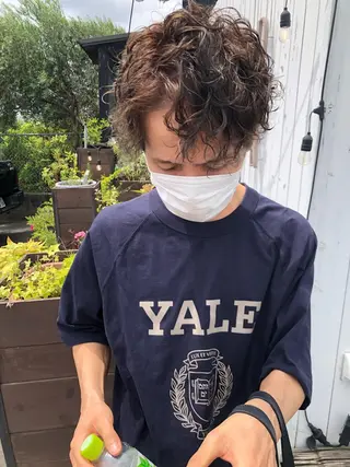 ショート パーマ メンズ デザインカット🎨 ボブ🫟おざきのヘアスタイル