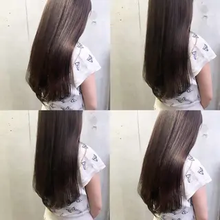 ロング カラー カジュアルを女っぽく 𝗮𝘆𝗮𝗰𝗼のヘアスタイル