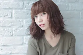 ミディアム gite カワムラナオキのヘアスタイル