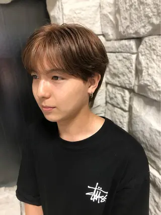 カラー ヘアアレンジ メンズ ainico+所属・メンズ特化✂️栗原 侑也のヘアスタイル