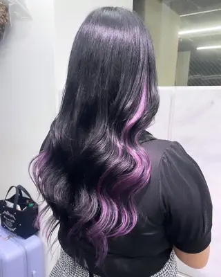 ロング ハイトーンカラーエク ステ🌺RENA🌺のヘアスタイル