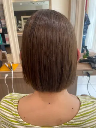 ショート カラー 韓国ヘアメイク🎀/ 縮毛矯正✨山本媛香のヘアスタイル