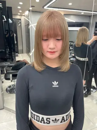 セミロング カラー hair salon Ranun髪質改善のヘアスタイル