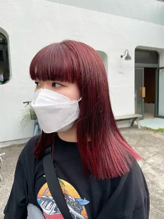 ミディアム カラー 五十嵐 雄毅のヘアスタイル