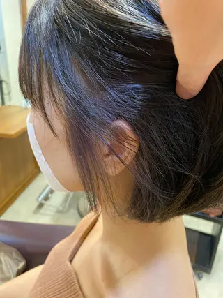 ショート カラー ヘアアレンジ SALOWIN京都河原町Suite店所属・外国人風レイヤー/ ハイトーンSHUのヘアスタイル
