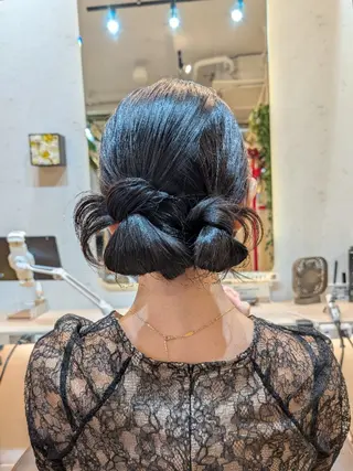 セミロング ヘアアレンジ koto💭 コトのヘアスタイル