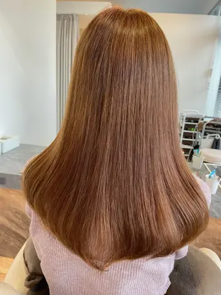 セミロング カラー 大谷 杏菜のヘアスタイル