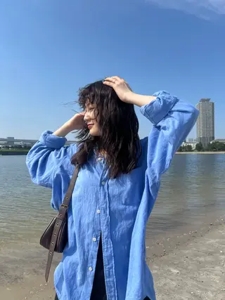 ミディアム パーマ 🌟透明感カラー🌟 恵比寿/sayuのヘアスタイル