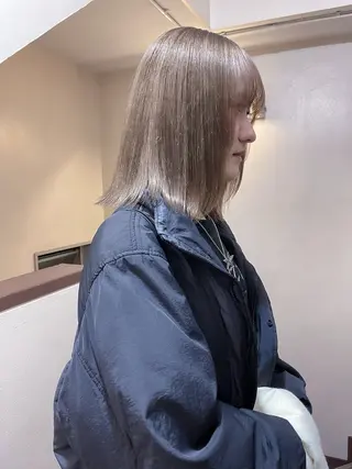 ミディアム カラー 安部佑哉/ハイトーン /レイヤー/グランジのヘアスタイル