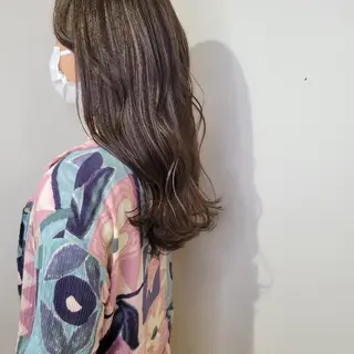 ロング 🇰🇷透明感×ハイ トーン🌟tomoのヘアスタイル